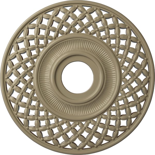 Ekena Millwork Robin Ceiling Medallion (Fits Canopies up to 6 1/4"), 22 1/4"OD x 4 3/4"ID x 1 1/4"P, Gobi Desert CM22RBGDF - main